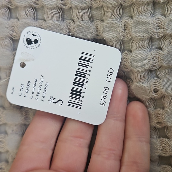 FREE PEOPLE Summer Of Love Convertible Bandeau Bra Top in Wine/bord. Size S NWT - Picture 7 of 10